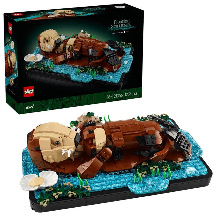 LEGO IDEAS 21366 Lontre marine galleggianti