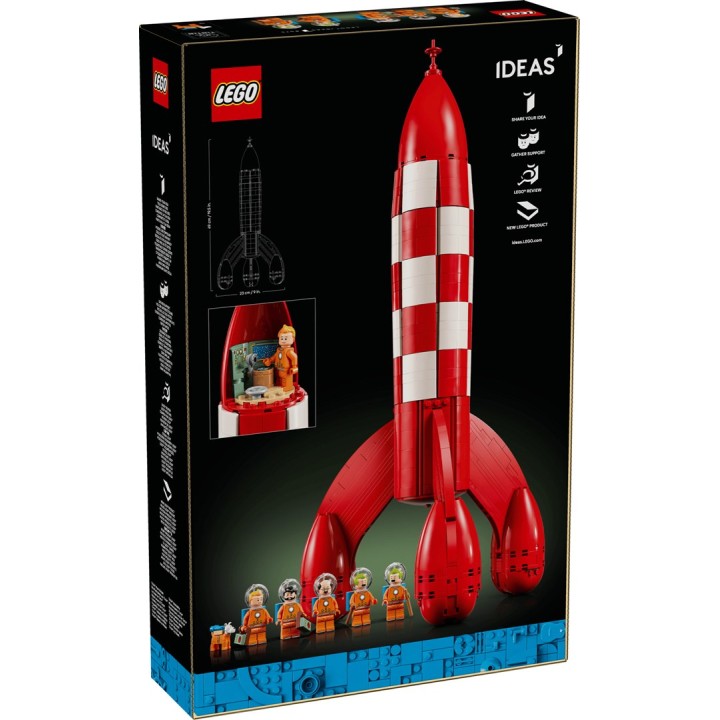 LEGO IDEAS 21367 Razzo lunare Tintin