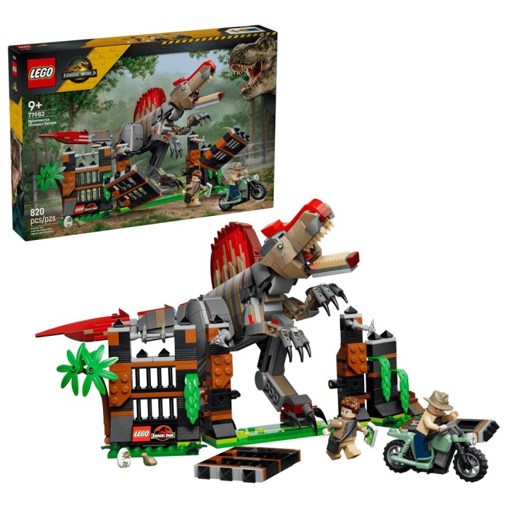 LEGO JURASSIC WORLD 77982 Fuga Dinosauro Spinosauro