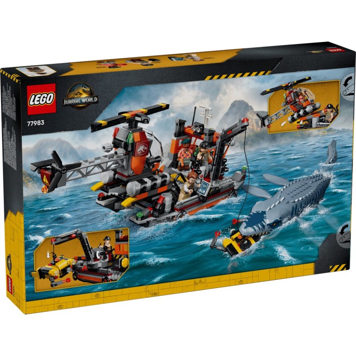 LEGO JURASSIC WORLD 77983 Attacco Barca Dinosauro Mosasauro