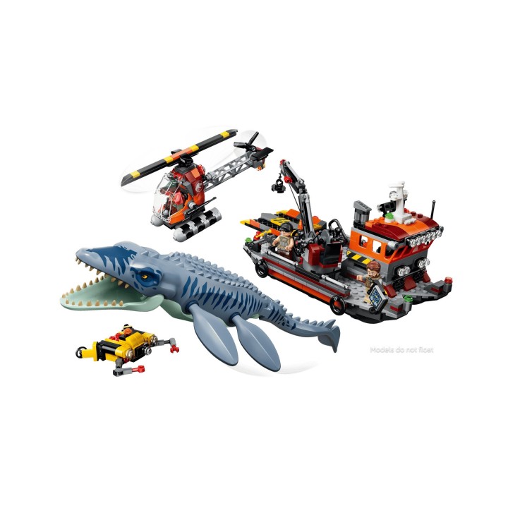 LEGO JURASSIC WORLD 77983 Attacco Barca Dinosauro Mosasauro