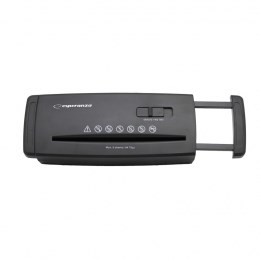 Esperanza EN104 trituratore di carta taglio a strisce 22 cm nero