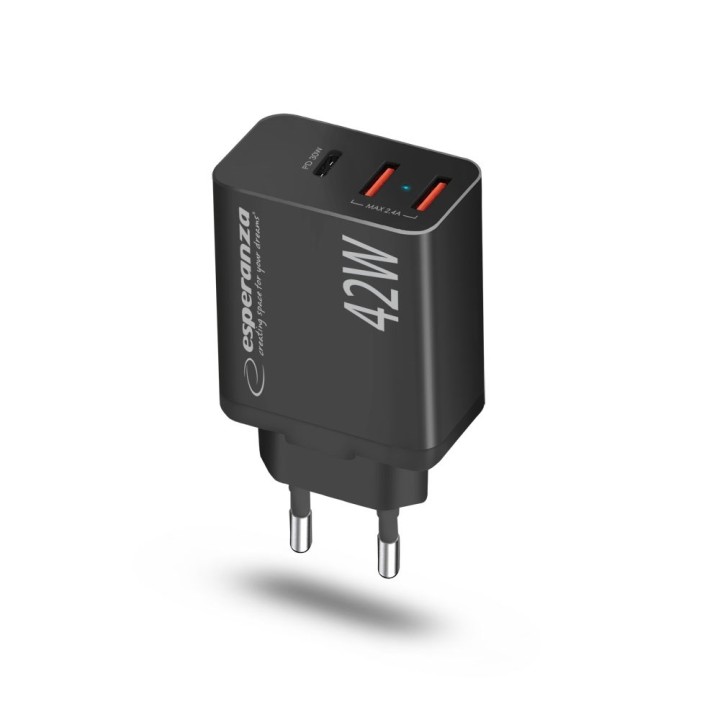 Esperanza EZC106K caricabatterie da rete 42W nero
