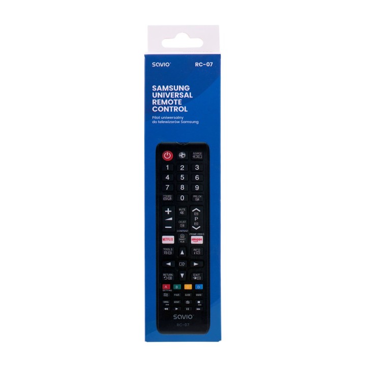 Savio SAVIO Telecomando universale/sostitutivo per SAMSUNG TV RC-07 IR Wireless TV