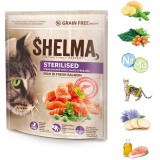 SHELMA Sterilizzato Ricco di salmone - cibo secco per gatti - 750g