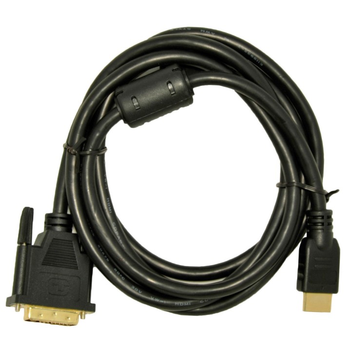 Akyga AK-AV-11 adattatore cavo video 1.8 m HDMI Type A (Standard) DVI-D nero