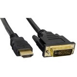 Akyga AK-AV-11 adattatore cavo video 1.8 m HDMI Type A (Standard) DVI-D nero