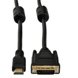 Akyga AK-AV-11 adattatore cavo video 1.8 m HDMI Type A (Standard) DVI-D nero