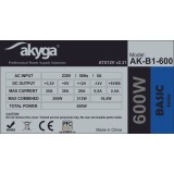 Akyga AK-B1-600 alimentatore 600 W 20+4 pin ATX ATX grigio