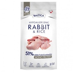 BALTICA cibo secco per cani Hypoallergenic M con coniglio e riso - 3kg