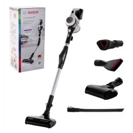 Bosch BBS711W aspirapolvere a bastone/scope elettrica Senza sacchetto 0.3 L Nero Acciaio inox Bianco