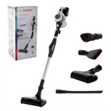 Bosch BBS711W aspirapolvere a bastone/scope elettrica Senza sacchetto 0.3 L Nero Acciaio inox Bianco
