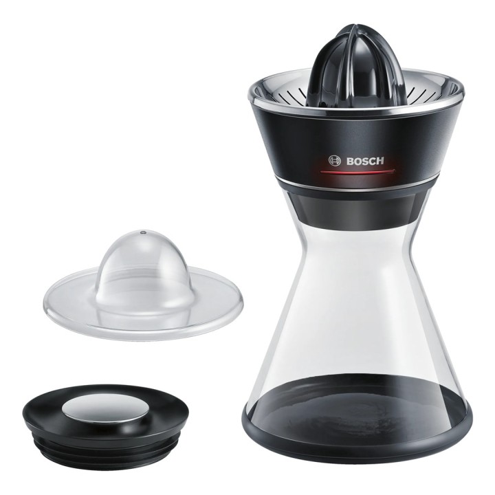 Bosch MCP72GPB Spremiagrumi plastica acciaio inox nero trasparente