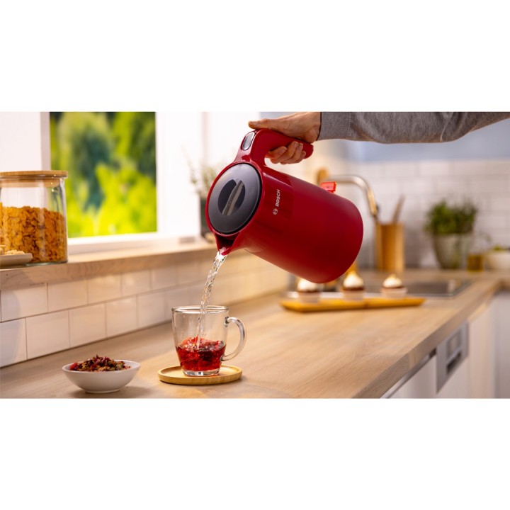 Bosch TWK2M164 bollitore elettrico 1.7 L 2400 W nero grigio rosso