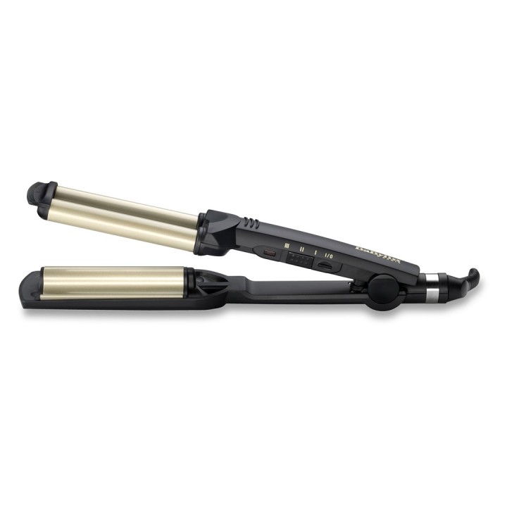 BaByliss C260E EasyWaves Texturizing Piastra lisciante riscaldata nero argento 70.9 (1.8 m)