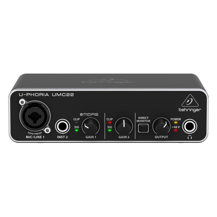 Behringer UMC22 Equipaggiamento musicale supplementare Pre-amp Concert/Studio