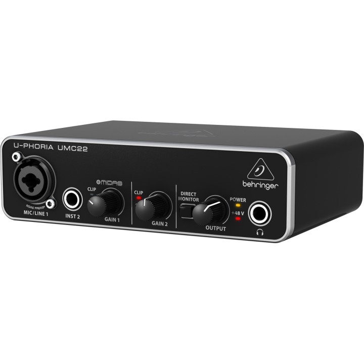 Behringer UMC22 Equipaggiamento musicale supplementare Pre-amp Concert/Studio