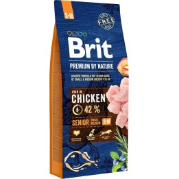 BRIT Premium by Nature Senior Small&Medium Pollo - cibo secco per cani - 15 kg