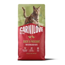 CARNILOVE Active Cat Anatra & Fagiano Sterilizzato - cibo secco per gatti - 6kg