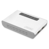Digitus 2 Porta USB 2.0 Server di rete wireless multifunzionale 300 Mbps