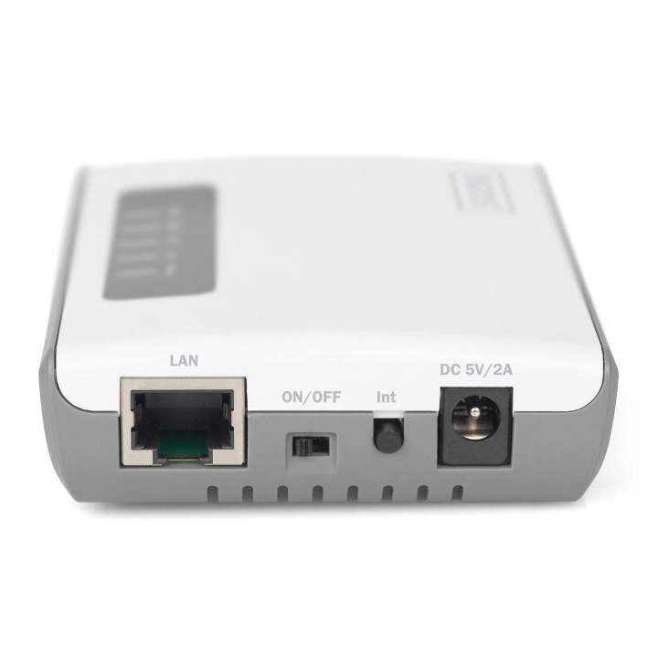 Digitus 2 Porta USB 2.0 Server di rete wireless multifunzionale 300 Mbps