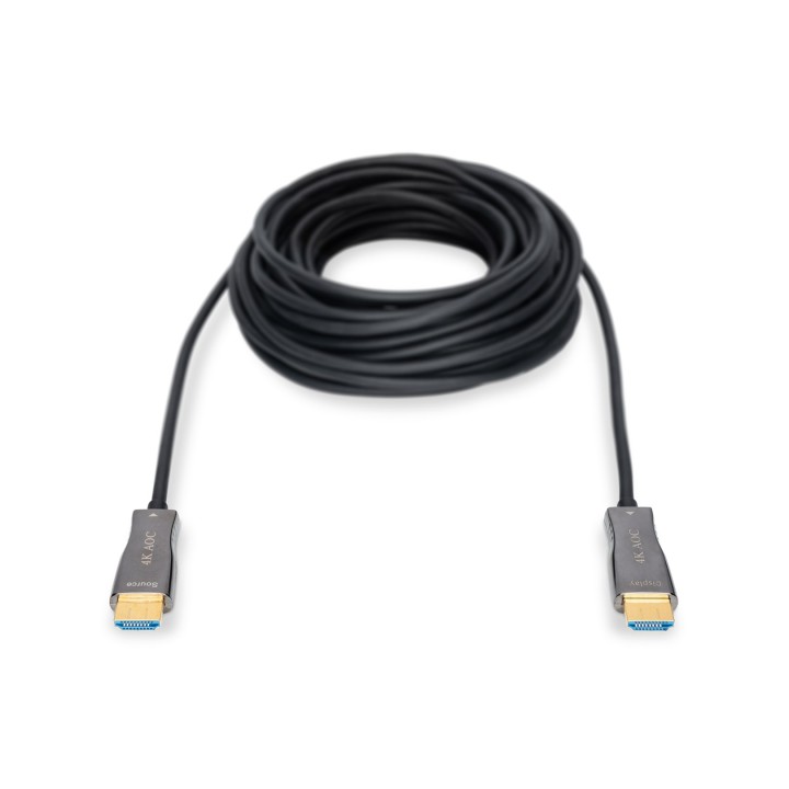 Cavo fibra ottica ibrida Digitus HDMI AOC UHD 4K 10 m