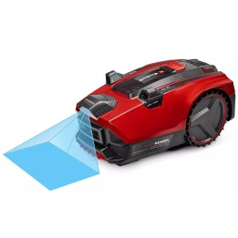 Einhell Flexo Cam Plus 600 Robot tagliaerba Batteria Nero Rosso Argento