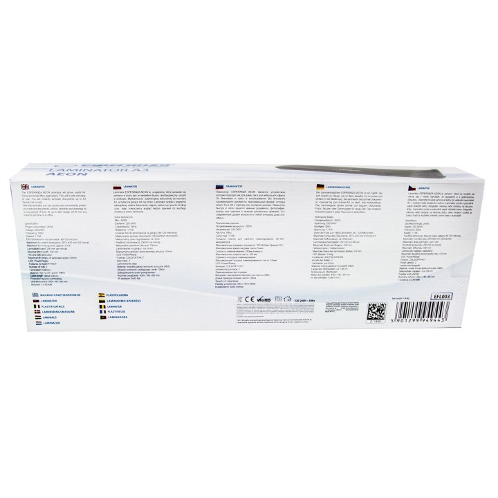 Esperanza EFL003 Plastificatrice Freddo/caldo 250 mm/min nero