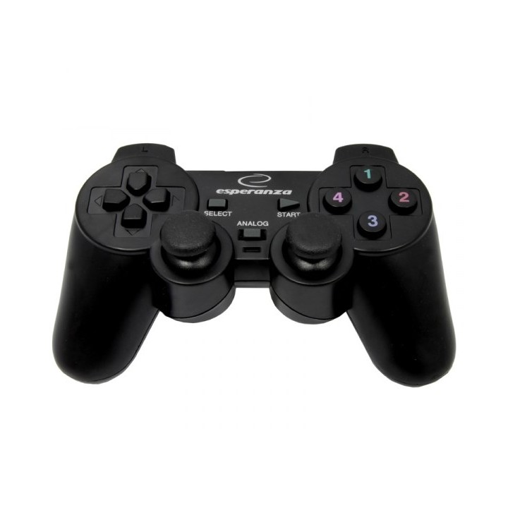 Esperanza EG102 controller gaming nero USB 2.0 gamepad analogico/digitale PC Playstation 3