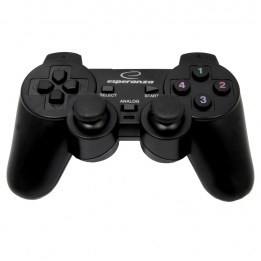 Esperanza EG106 joystick controller gaming PC Playstation 2 Playstation 3 analogico/digitale USB 2.0 nero