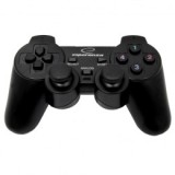 Esperanza EG106 joystick controller gaming PC Playstation 2 Playstation 3 analogico/digitale USB 2.0 nero