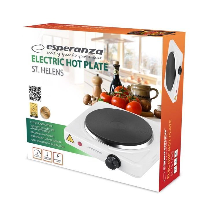 Esperanza EKH013W Fornello elettrico bianco