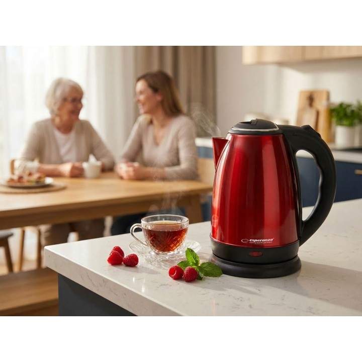 Esperanza EKK113R bollitore elettrico 1.8 L nero rosso 1800 W