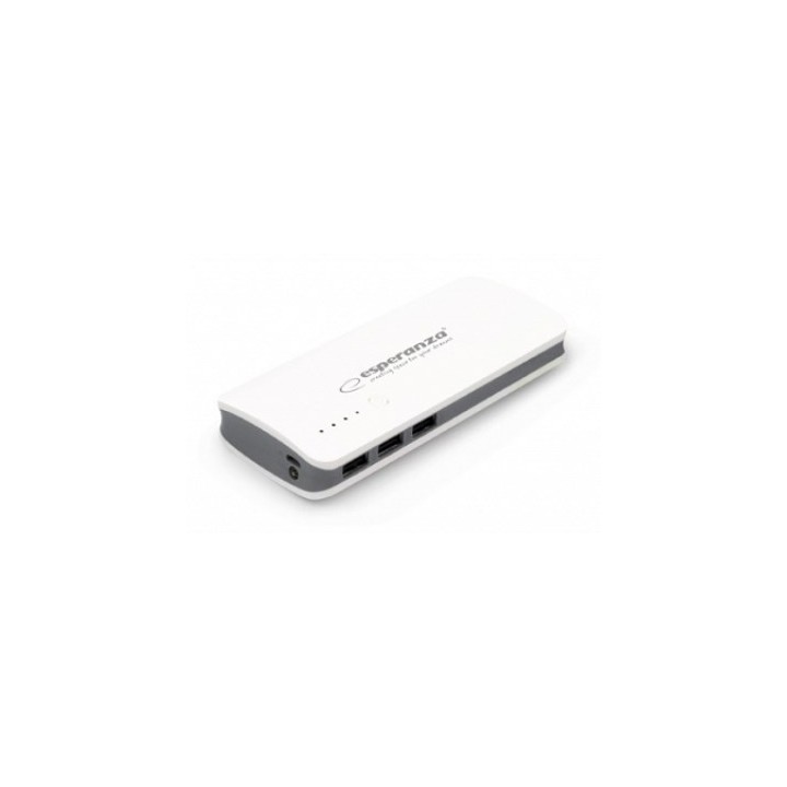 Esperanza EMP106WE Radium 8000 mAh Grigio Bianco