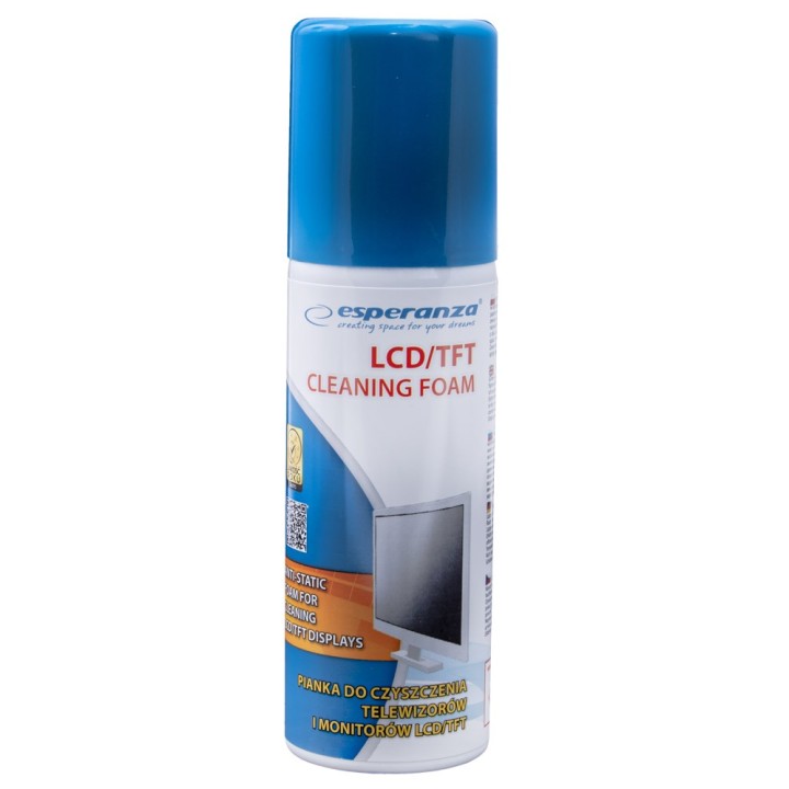 Esperanza ES101 kit di pulizia attrezzature LCD/TFT/Plasma schiuma detergente per attrezzature 100 ml