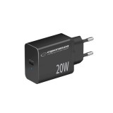 Esperanza EZC104K Caricabatterie da rete 20W nero