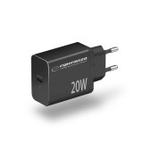 Esperanza EZC104K Caricabatterie da rete 20W nero