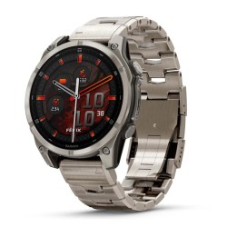 Garmin Fenix 8 3.56 cm (1.4 ) AMOLED 47 mm Digitale 454 x 454 pixel touchscreen titanio Wi-Fi GPS (satellite)