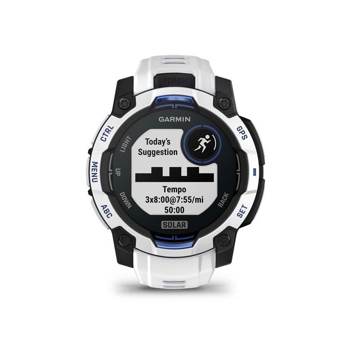 Garmin Instinct 3 Solar orologio 45mm bianco