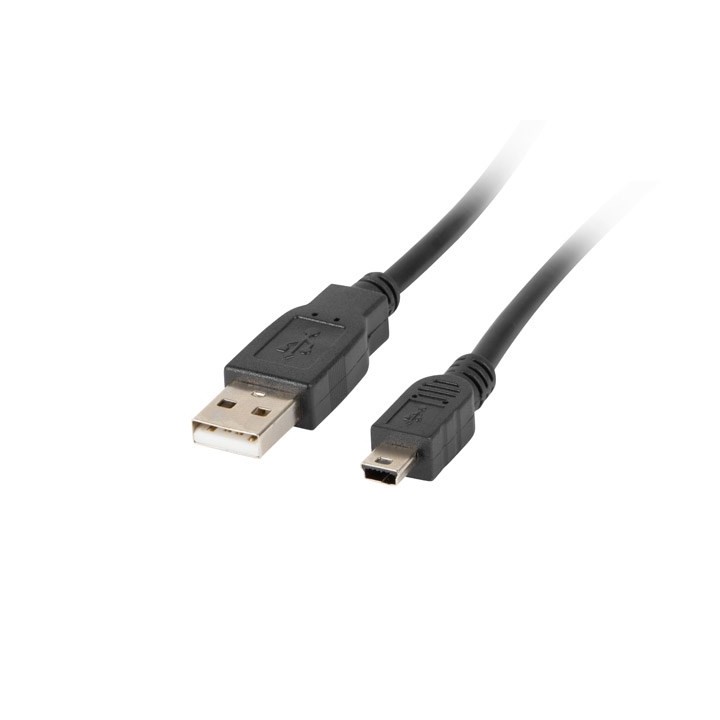 LANBERG USB CAVO 2.0 MINI AM-BM5P 1.8M NERO CA-USBK-10CC-0018-BK