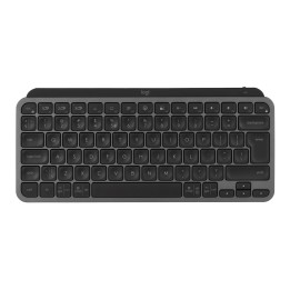 Logitech MX Tastiera Keys Mini Minimalista Wireless Illuminata RF Wireless + Bluetooth QWERTY Inglese Grigio