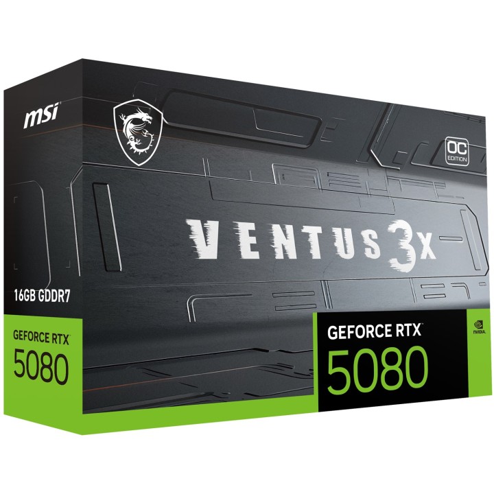 MSI VENTUS GeForce RTX 5080 16G 3X OC NVIDIA 16 GB GDDR7