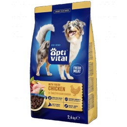 OPTIVITAL cibo secco per cani con pollo fresco - 2 4kg