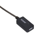 SAVIO CL-130 USB prolunga porta attiva 10m USB 2.0-A maschio USB 2.0-A femmina nero