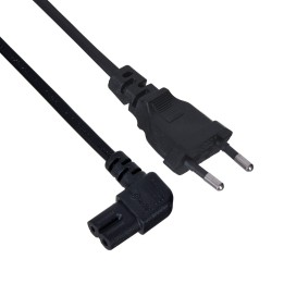 SAVIO CL-144 Cavo di alimentazione nero 3 m angolato