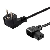 SAVIO Cavo di alimentazione Schuko (M) angolato – IEC C13 1.2 m CL-115