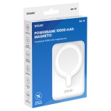 Savio BA-13 power bank 10000 mAh ricarica wireless bianco