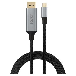 Savio CL-208 USB cavo USB 3.2 Gen 1 (3.1 Gen 1) 2 m USB C nero grigio