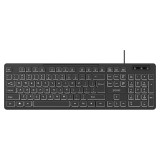 Savio KB-04 tastiera Home/Office USB QWERTY UK internazionale nero