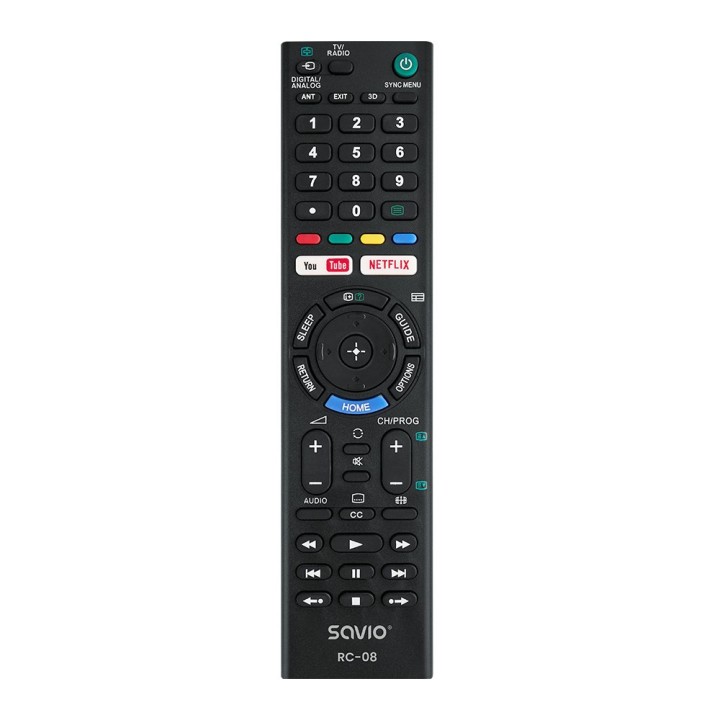 Savio RC-08 telecomando TV pulsanti pressione